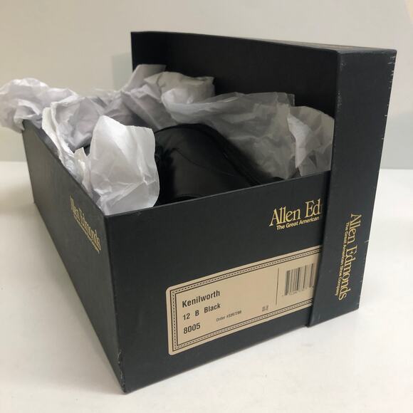 VERY GOOD Allen Edmonds Kenilworth Black Calfskin Bluchers Men's Size 12 B - Picture 16 of 16